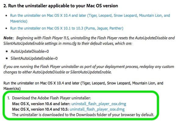 os x flash player download